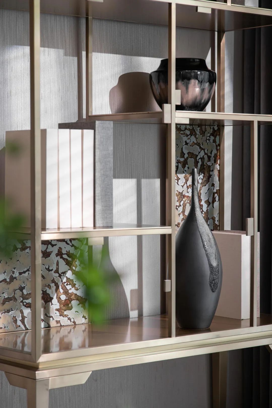 新中式风格室内设计家装案例-置物架 新中式风格室内设计家装案例-置物架